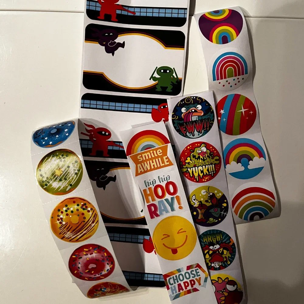Stickers -- An Assortment -- Rainbows, Donuts, Gross‎ and Ninja (p/s/x)